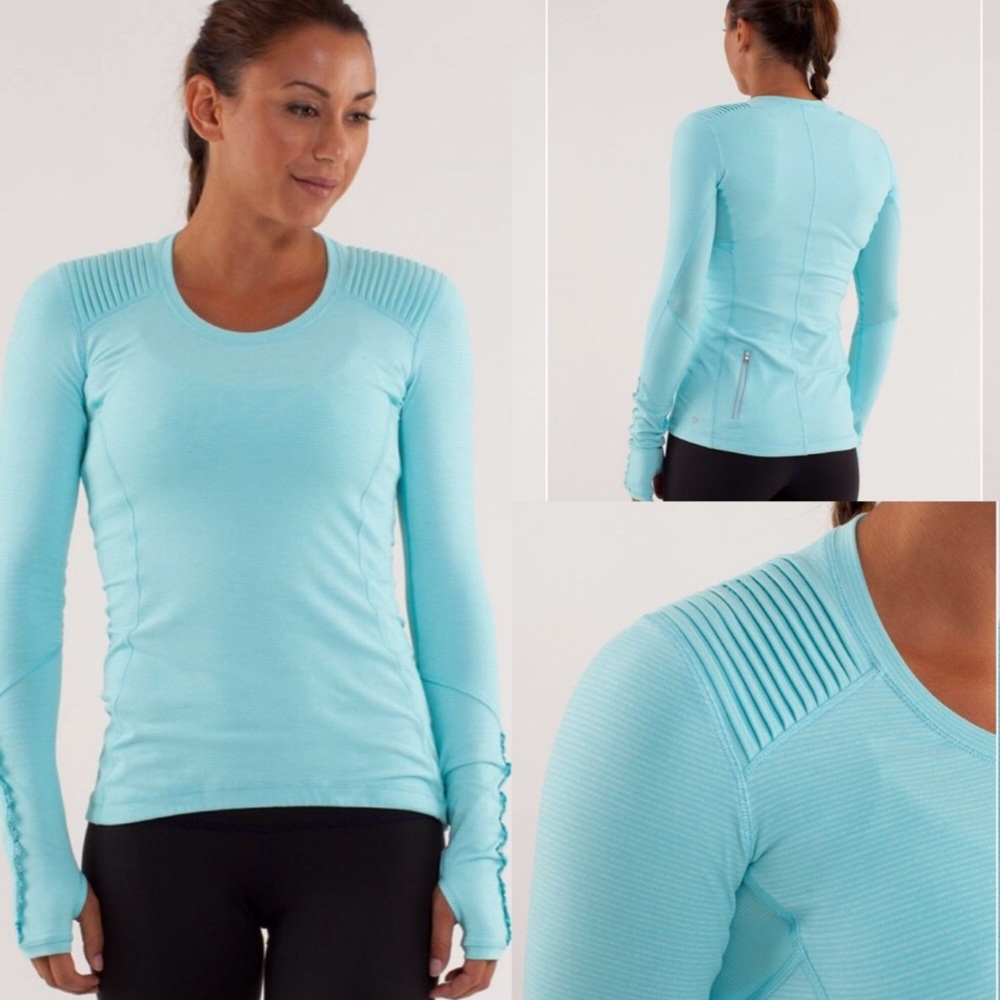 Lululemon - Long Sleeve Angel Blue Star Runner -10